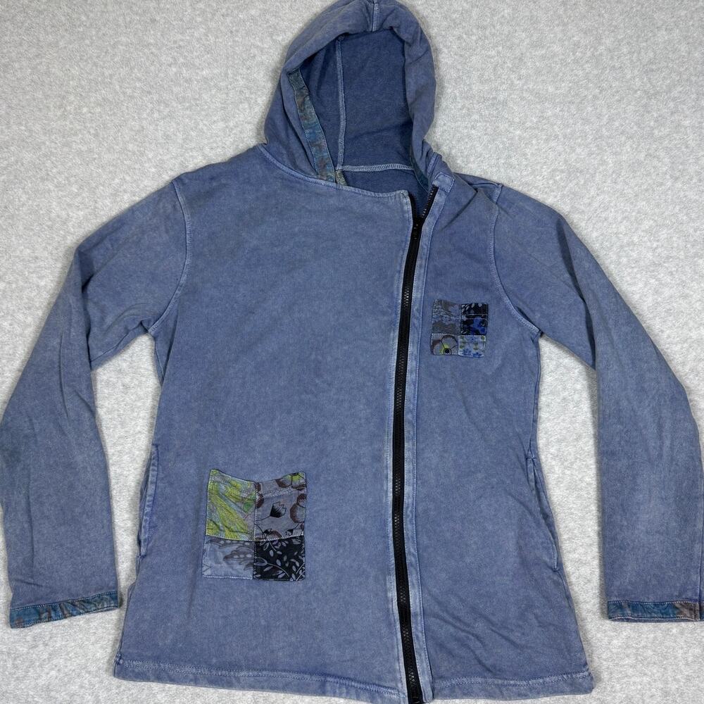 Blue Sky Womens Size L Boho Full Zip Hoodie